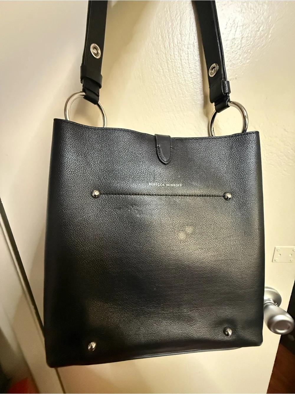 Rebecca Minkoff - Classic Black Women's Faux Leather Shoulder Bag